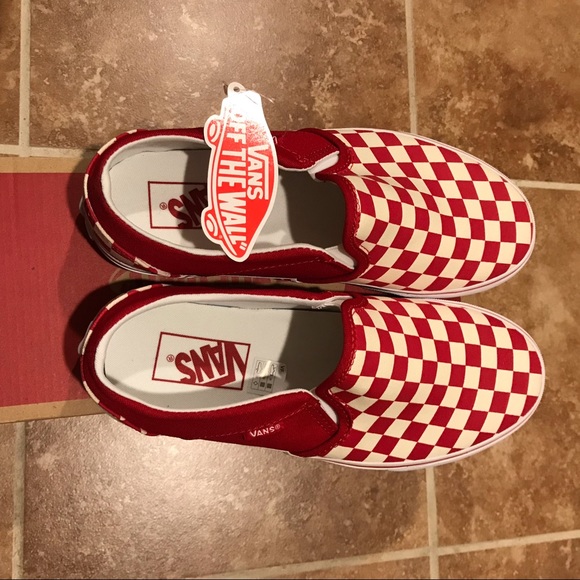 vans tango red checkered